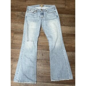Vintage Y2k Abercrombie Fitch Boot Cut Jeans Womens 8R Distressed Madison